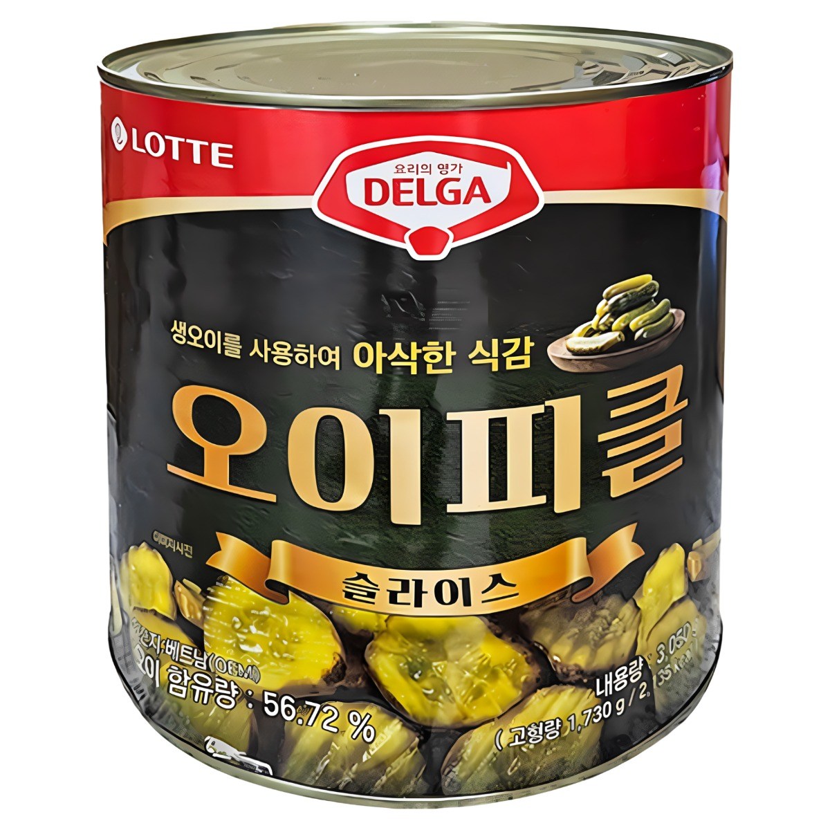 롯데 델가 오이피클 슬라이스 pickle slices, 3kg, 5개 36,500원