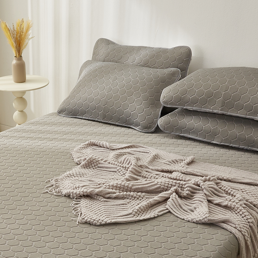 아토하우스 온기가 있는 그래핀 3중직 자가발열 패드 세트, 그레이, 패드 +베개커버 세트 59,900원