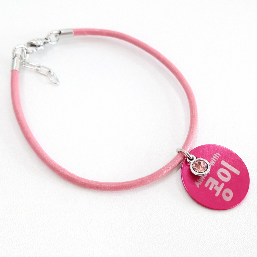 강아지 천연소가죽 인식표 목걸이 / 소형견 알루미늄 나무 원목 반려견 소형견 이름표 네임택 각인, 1개, 핑크 10,000원