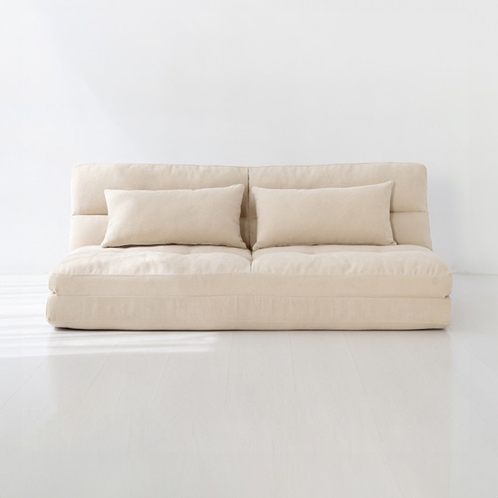 마켓비 앰보 3인 좌식 소파베드, 베이지 3516.6395 240,000원