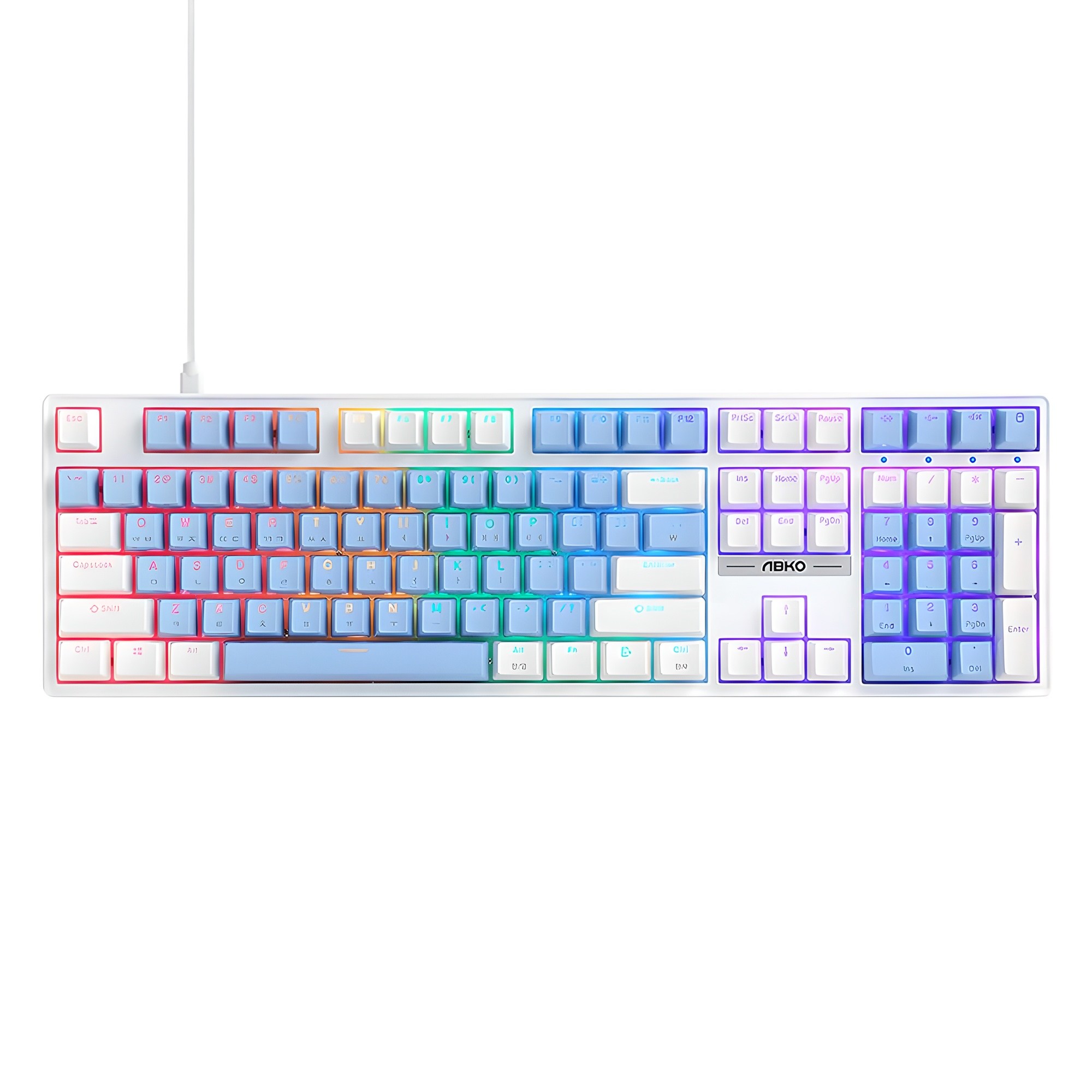 앱코 투톤 키캡 교체축 게이밍 기계식 키보드 29,900원