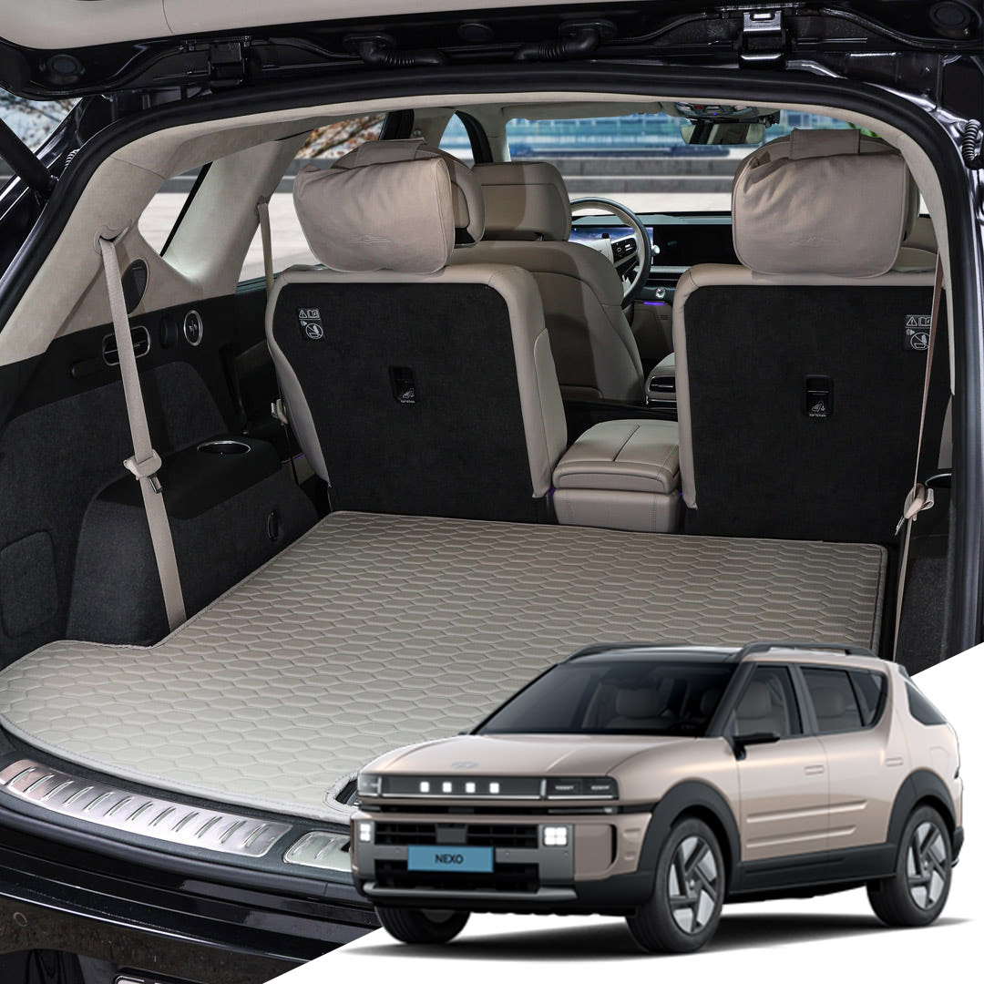 디 올뉴 넥쏘 본투로드 하이브 가죽 퀼팅 자동차 트렁크매트 전차종 호환 바닥만, 그레이, 디올뉴 넥쏘 2세대 25년6월~/일체형/NH183 30,000원