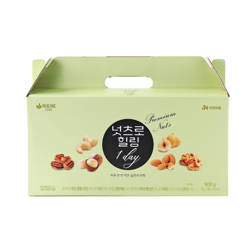 자연드림 하루견과 넛츠로힐링1day(600g), 30개, 20g 47,000원