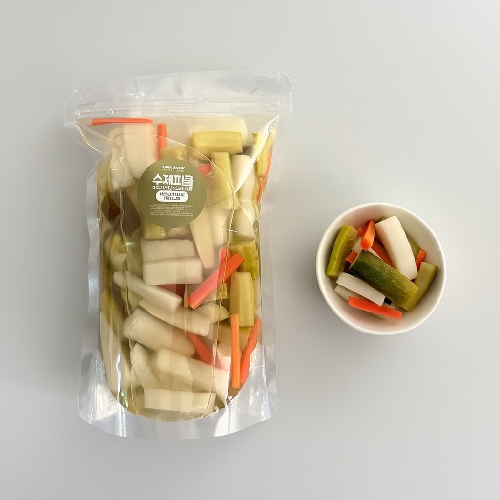 수제 피클 무 오이 당근 핸드메이드, 1.2kg, 1개 14,700원