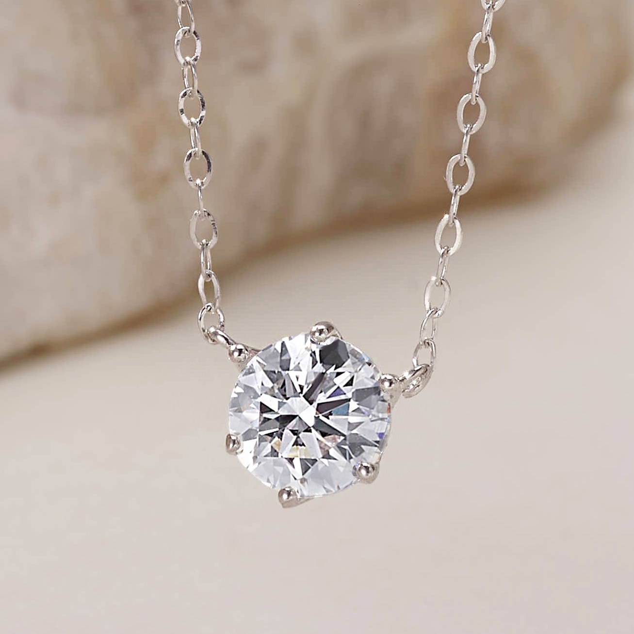 제이로사 14k 모이사나이트 랩다이아 목걸이 6발 1부 3부 5부 1캐럿 기념일 프로포즈 선물 356,000원