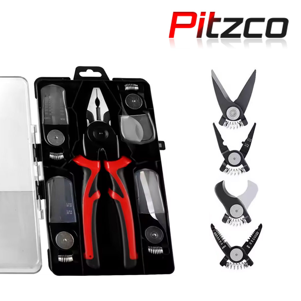 피츠코 만능 뺀찌 5in1 펜치 케이블 컷터 스트리퍼 다목적 공구세트, 1개 25,000원