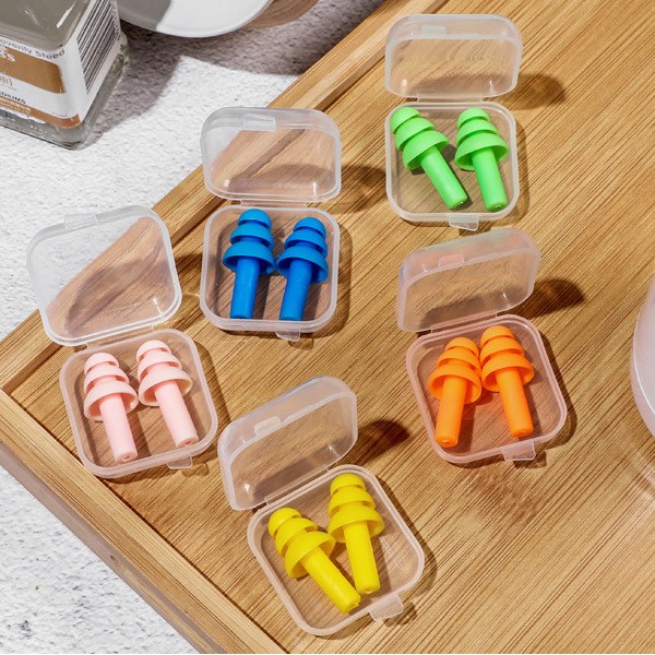 실리콘 이어플러그 귀마개 사격 독서실 코골이 수면 층간소음 비행 숙면 2P 5,800원