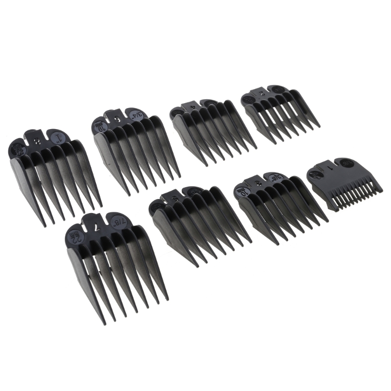 8Pcs 유니버설 헤어 클리퍼 리미트 빗 가이드 부착 크기 이발기 교체 9,300원