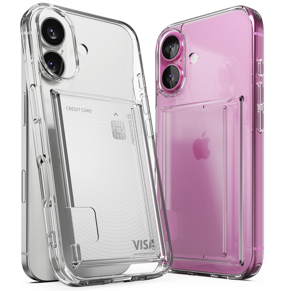 신지모루 2장 수납 에어클로 카드슬롯 휴대폰 케이스 10,900원