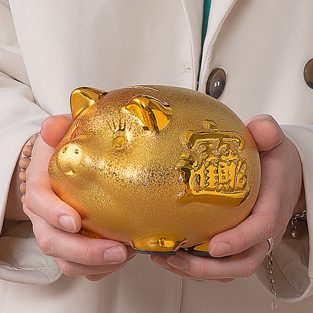 나성픽 돼지 저금통, 1개, 골드 14,000원