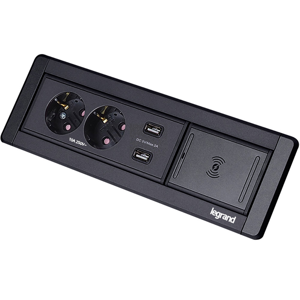 [본사정품] 르그랑 빌트인 콘센트 그라파이트) 콘센트 2구+USB(무선충전), 1개 115,000원