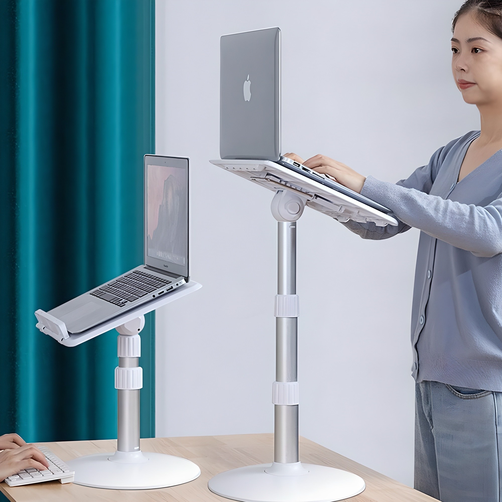 HK.sell 프리미엄 접이식 높이 각도조절 북스탠드, 화이트 24,900원