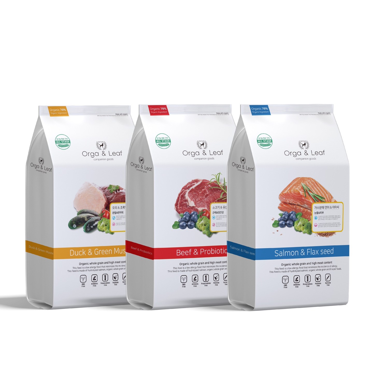 오가앤리프 유기농 가수분해 피부 눈물 관절 알러지 강아지 사료 오리&초록입홍합, 오리, 5.6kg, 1개 49,000원