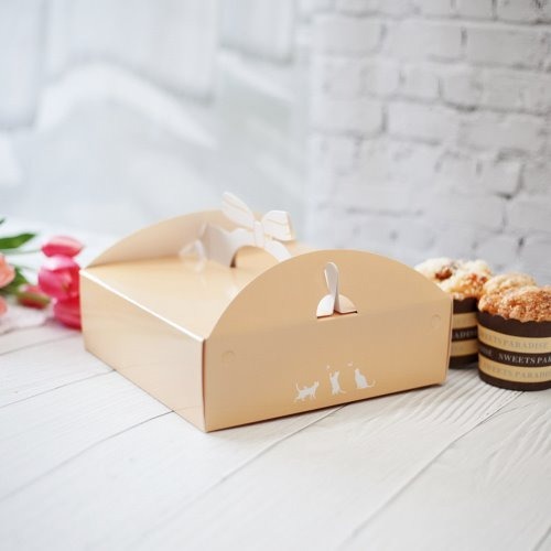 중앙패키지 리본 타르트 파이 상자(+받침) 대 10개, 단일색상, 10개 12,000원