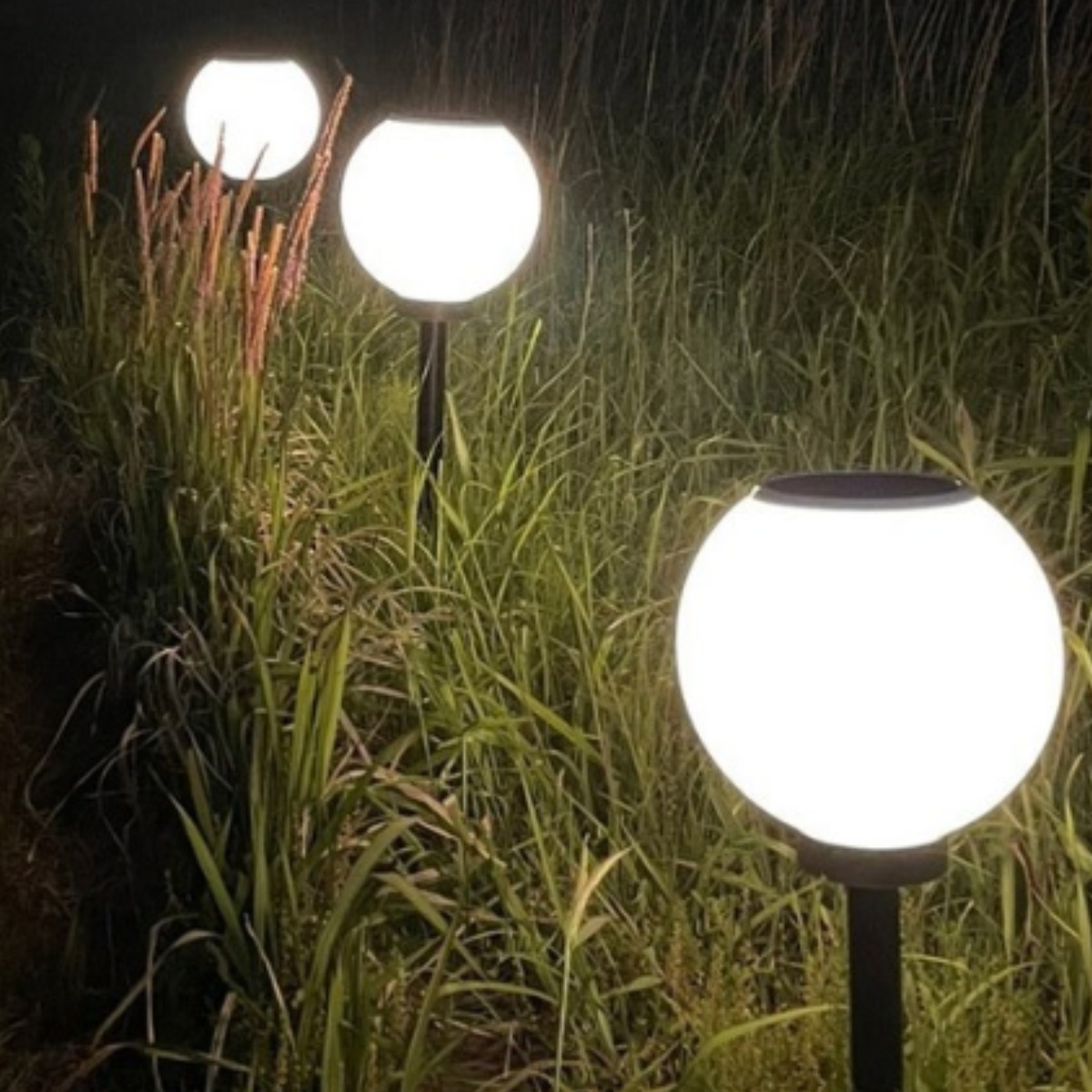 태양광 텅스텐 전구모양 구슬등 (사각데크)/호박등 문주 입구조명 기둥 난간 데크 까페등 테라스 인테리어 조명 38,000원