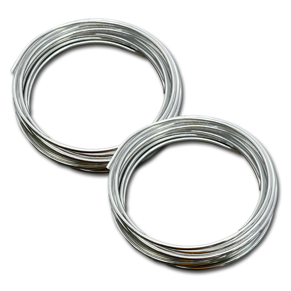 마다꾸미 비즈 공예 DIY 만들기 재료 철사 3mm, 실버, 2개 9,900원