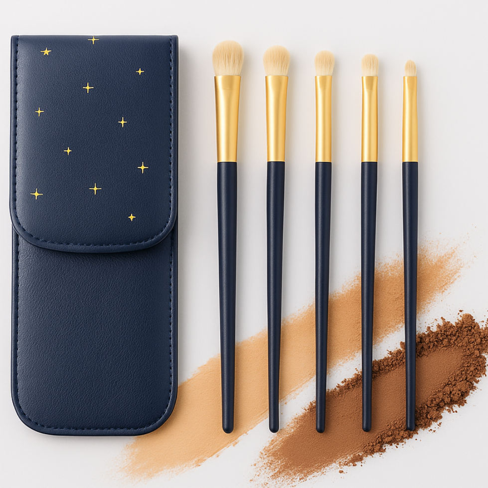 라운드데이 고밀착 실크모 아이섀도우 브러쉬 5종세트, 1개, 네이비 10,800원