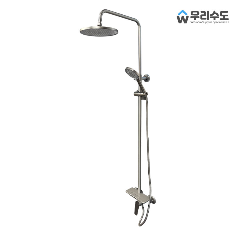 우리수도 욕실용 폭포수 버튼식 해바라기 샤워기 레인수전, 무광, 1개 180,000원