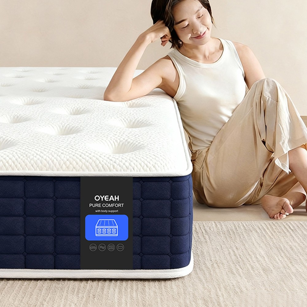 슈퍼 하이브리드 스프링 침대는 설치 없이 열어서 사용할 수 있습니다  컴포트 매트리스 63,800원