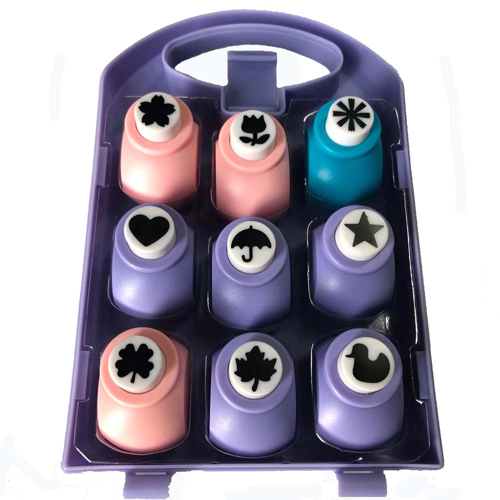 Jef모양펀치 중형9p/ 모양펀치 종이공예 공예재료 Jef 공예 공작 미술수업 색종이 만들기재료 미술준비물 40,000원