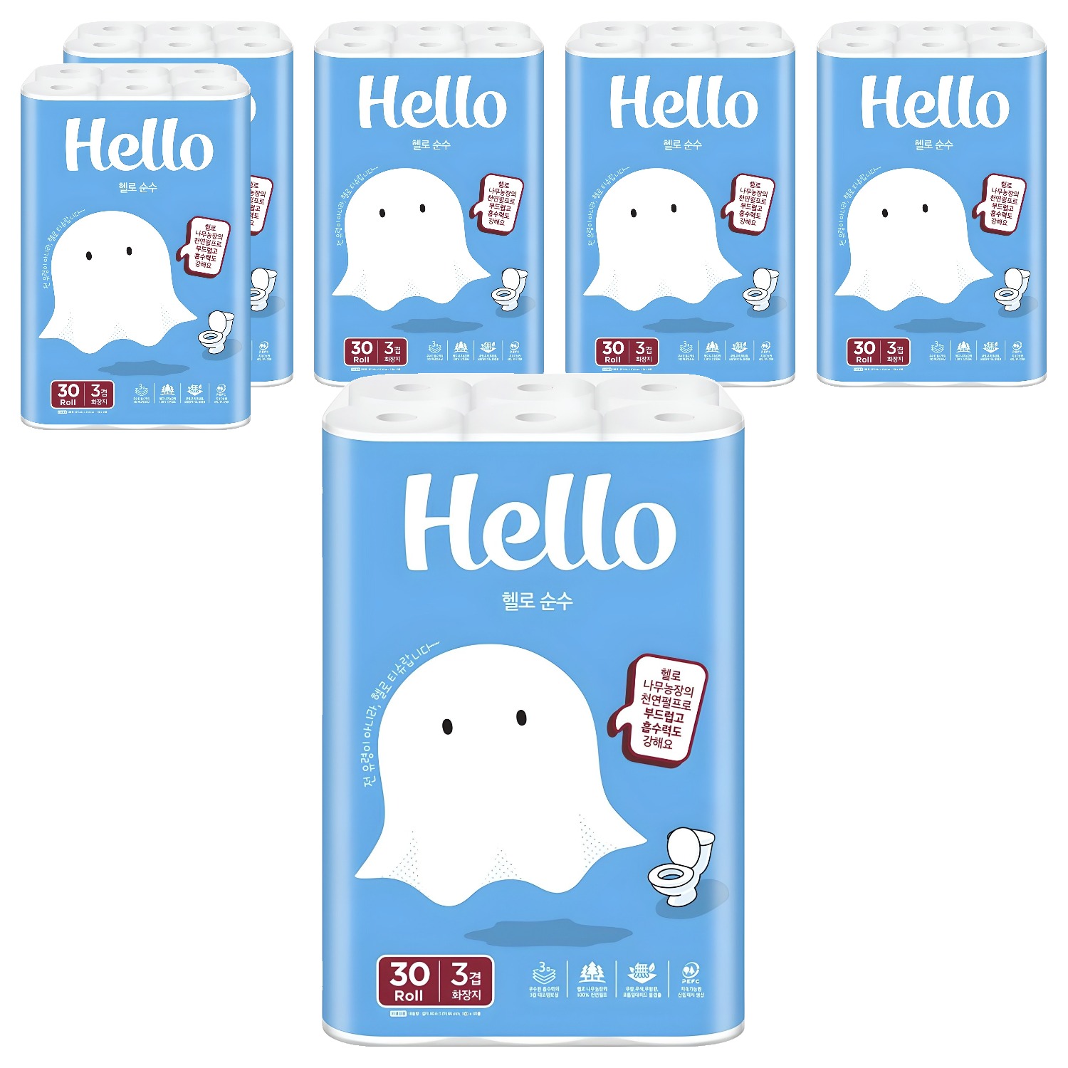 헬로 순수 3겹 도톰한 고급롤화장지 81,740원