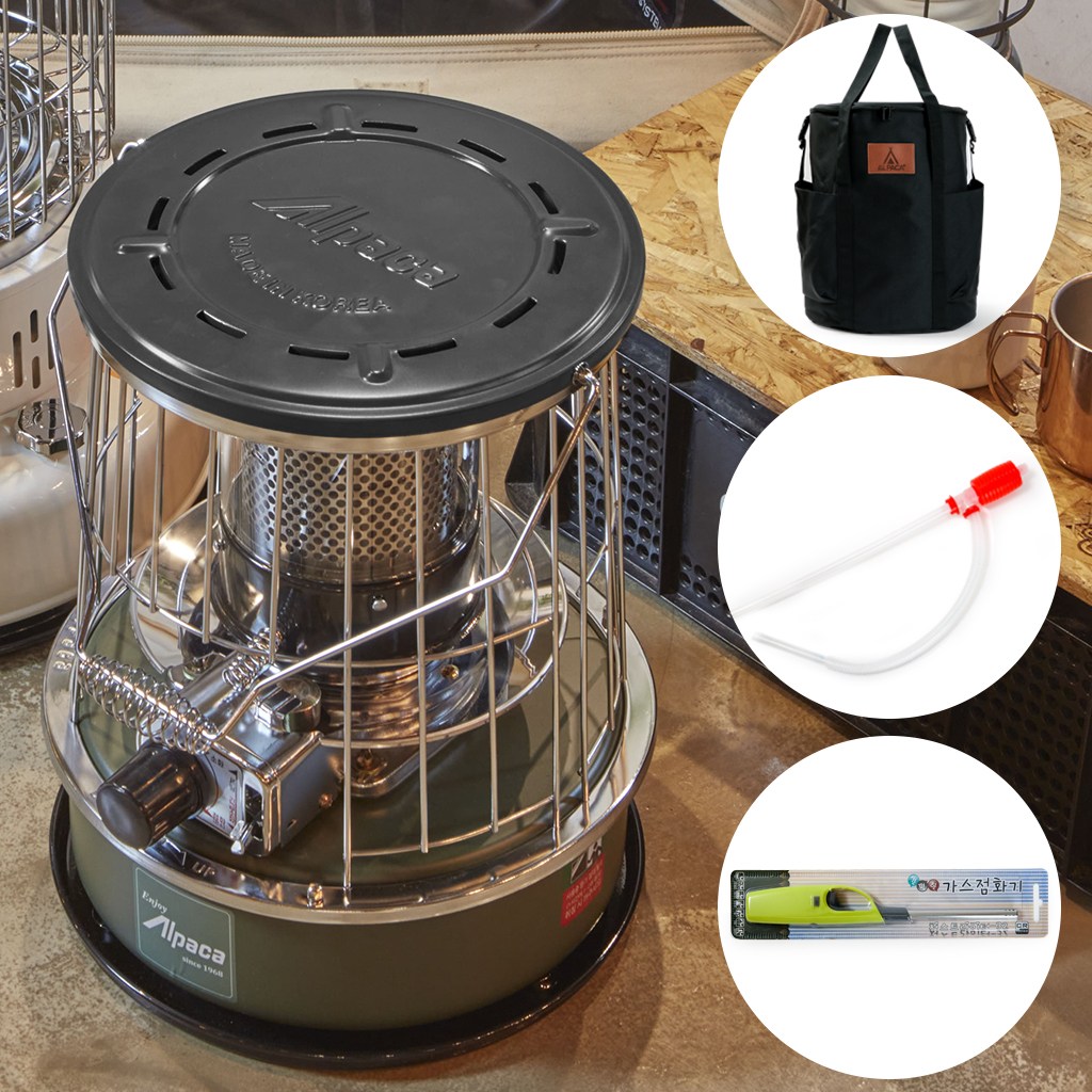알파카 석유 난로 캠프그린에디션 TS-77A 가방포함 캠핑용 등유 히터 심지 야외용 168,000원