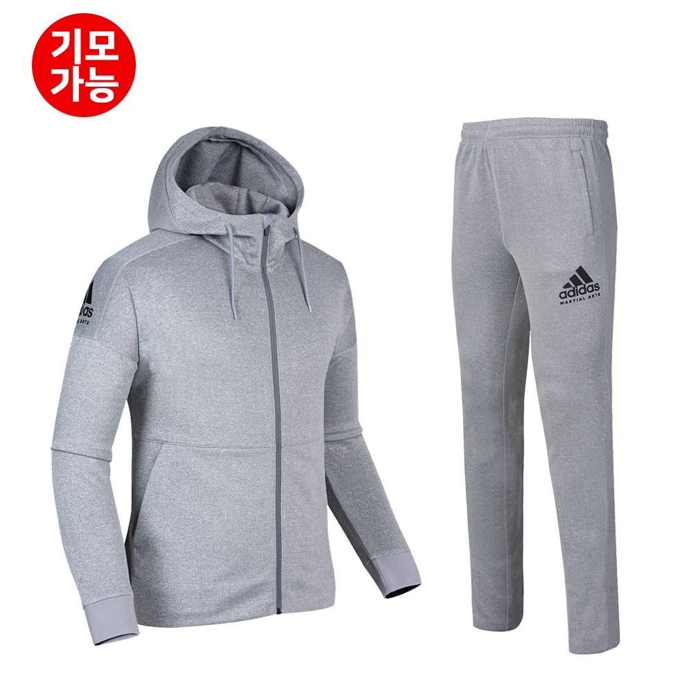 아디다스 컴뱃스포츠 마샬아츠 남녀공용 후드트레이닝복 세트 TR70_MJ 트랙탑 져지 후드집업 기모추가가능 129,000원