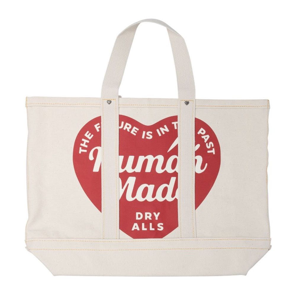 [재고보유 휴먼메이드] 휴먼메이드 그래픽 프린트 캔버스 라지 숄더 백 HM29GD004 250,000원