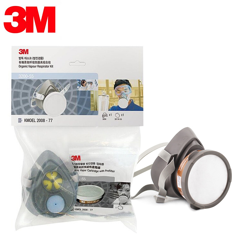 3M 단구형 면체 방독면 3200+정화통 3311K-55 세트, 1개, 없음 17,900원