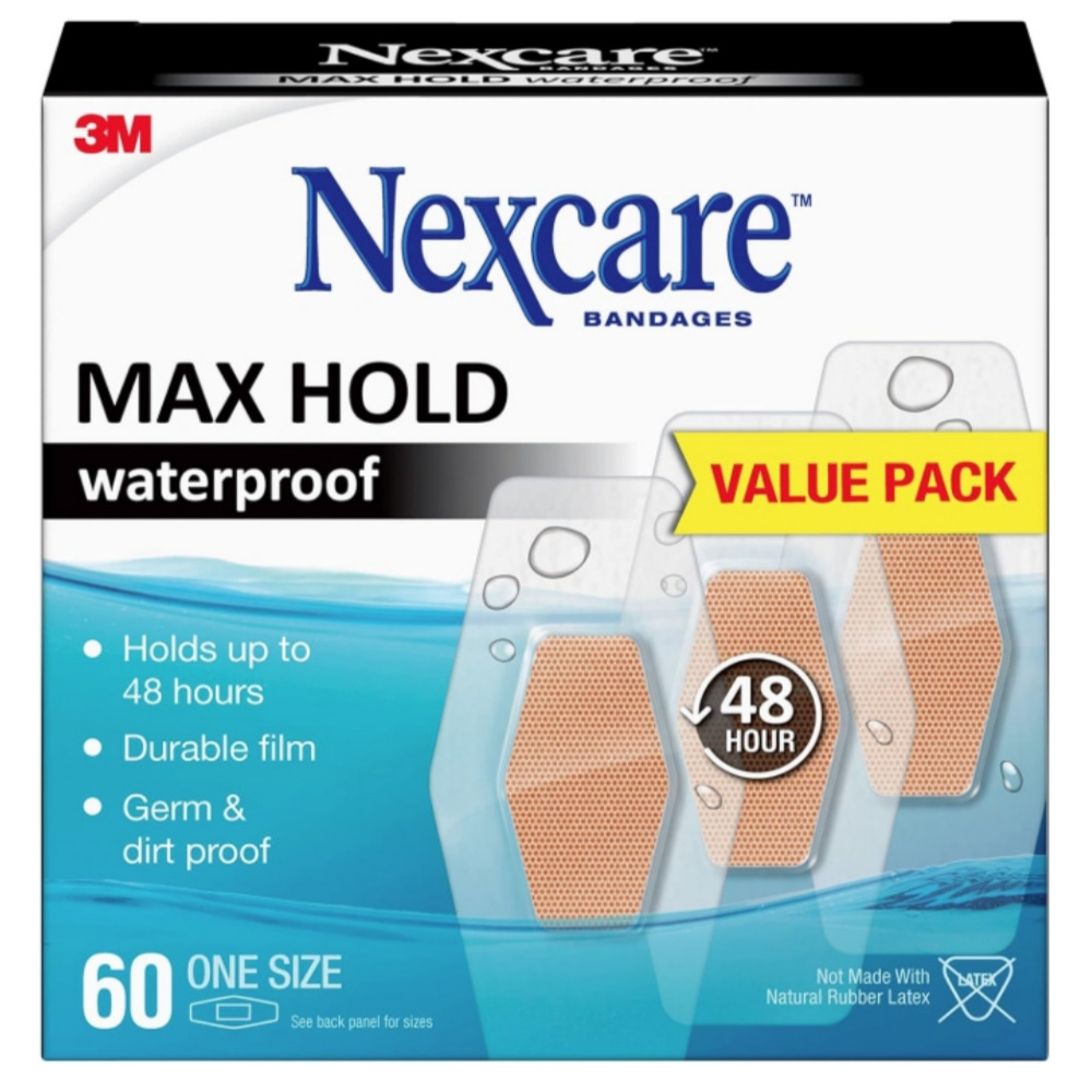 3M 넥스케어 방수 밴드 맥스홀드 60개입, 1박스, 투명 39,000원