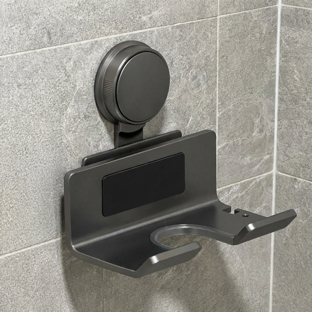 착스 드라이기 거치대 무타공 수납형 드라이기걸이 드라이거치대, 그레이, 1개 12,870원