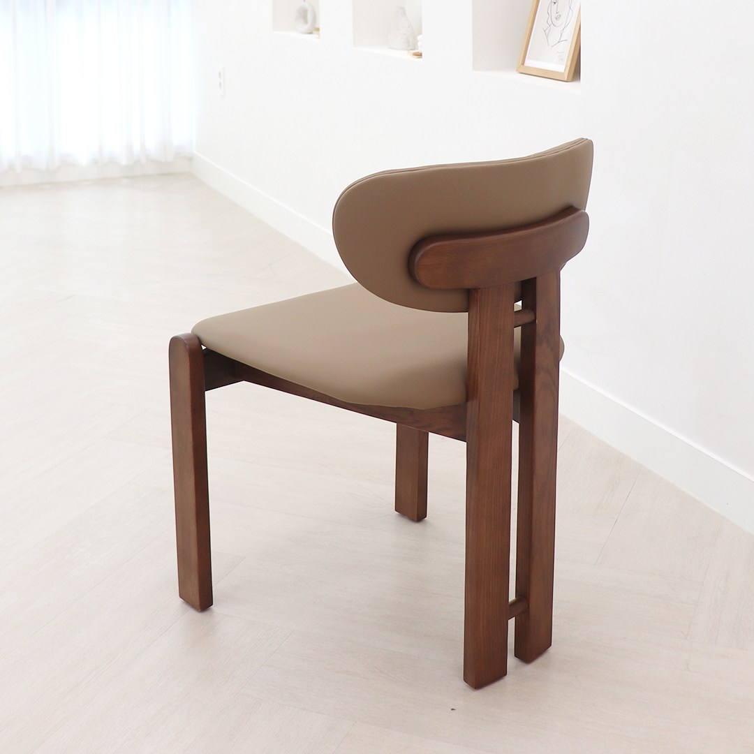 파스텔우드 파이체어 에쉬 고급 카페 원목 식탁의자, 1개, 브라운 105,000원