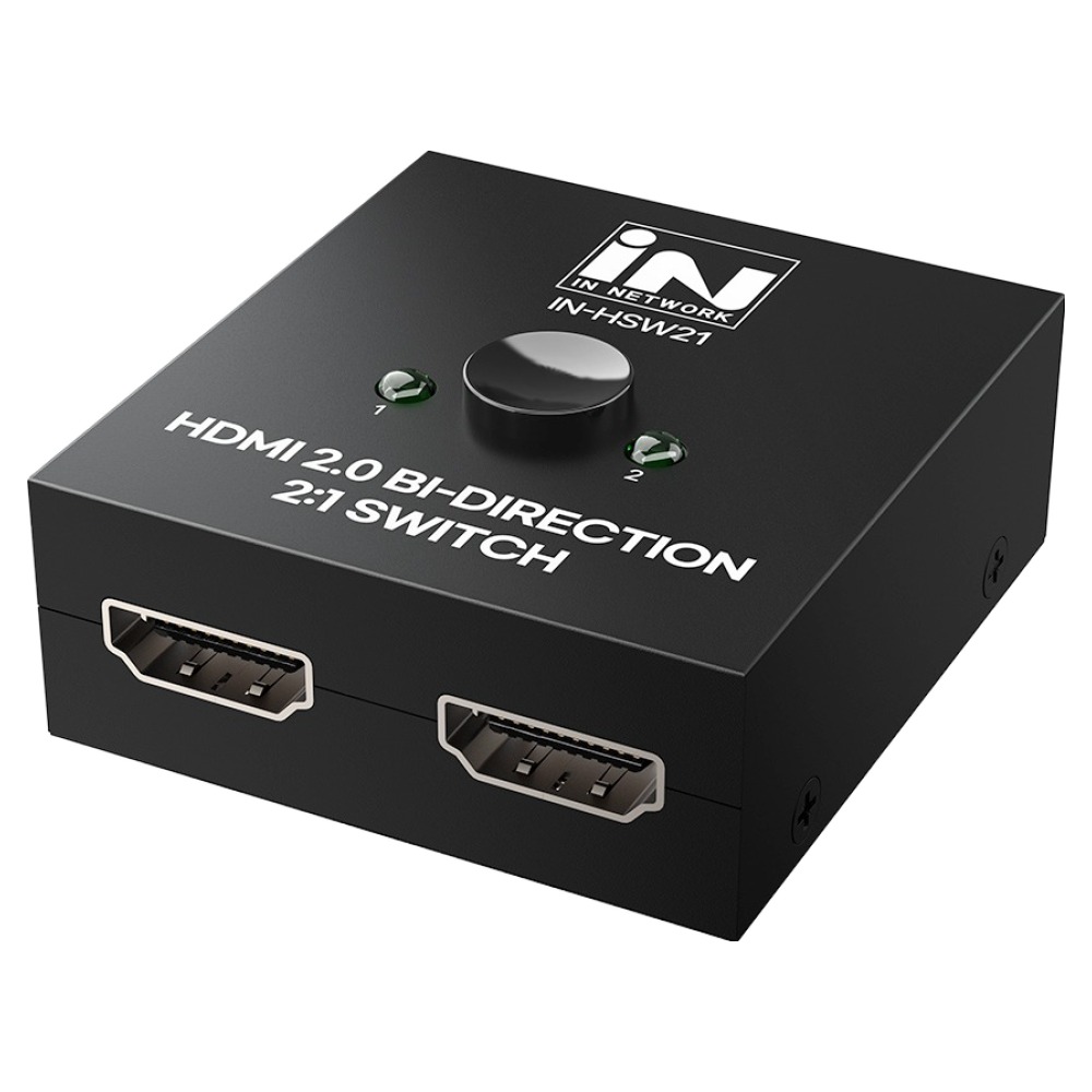 인네트워크 4K UHD 60Hz 지원 HDMI Ver2.0 영상 신호 2:1 양방향 선택기, 1개, IN-HSW21 5,980원