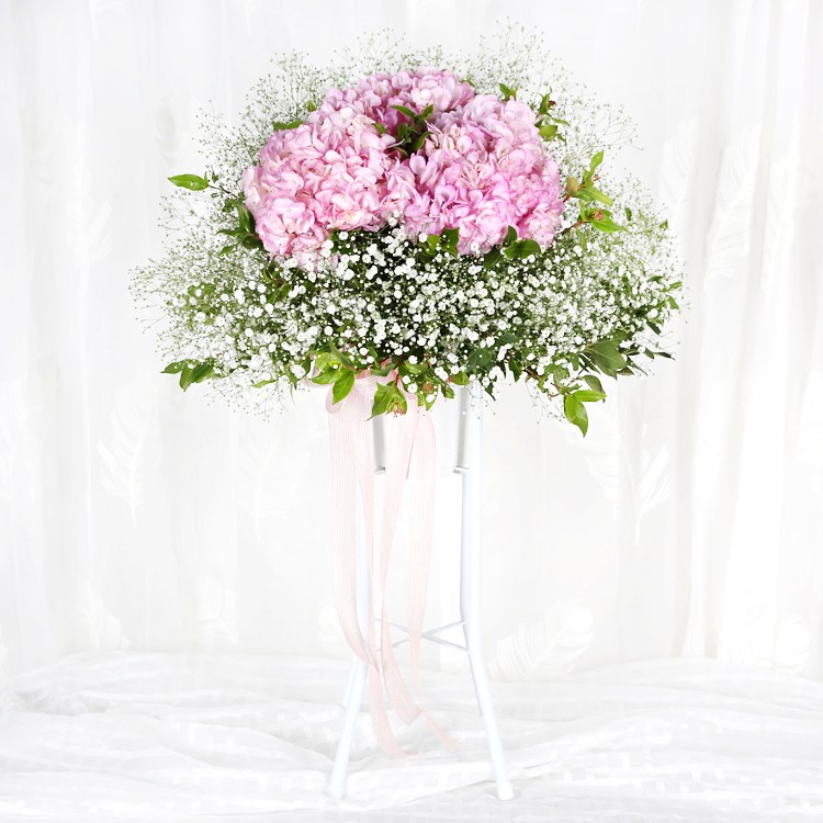 (주)99플라워 핑크수국 신화환 [ST-FA302] 전국당일배송 꽃배달 145,500원