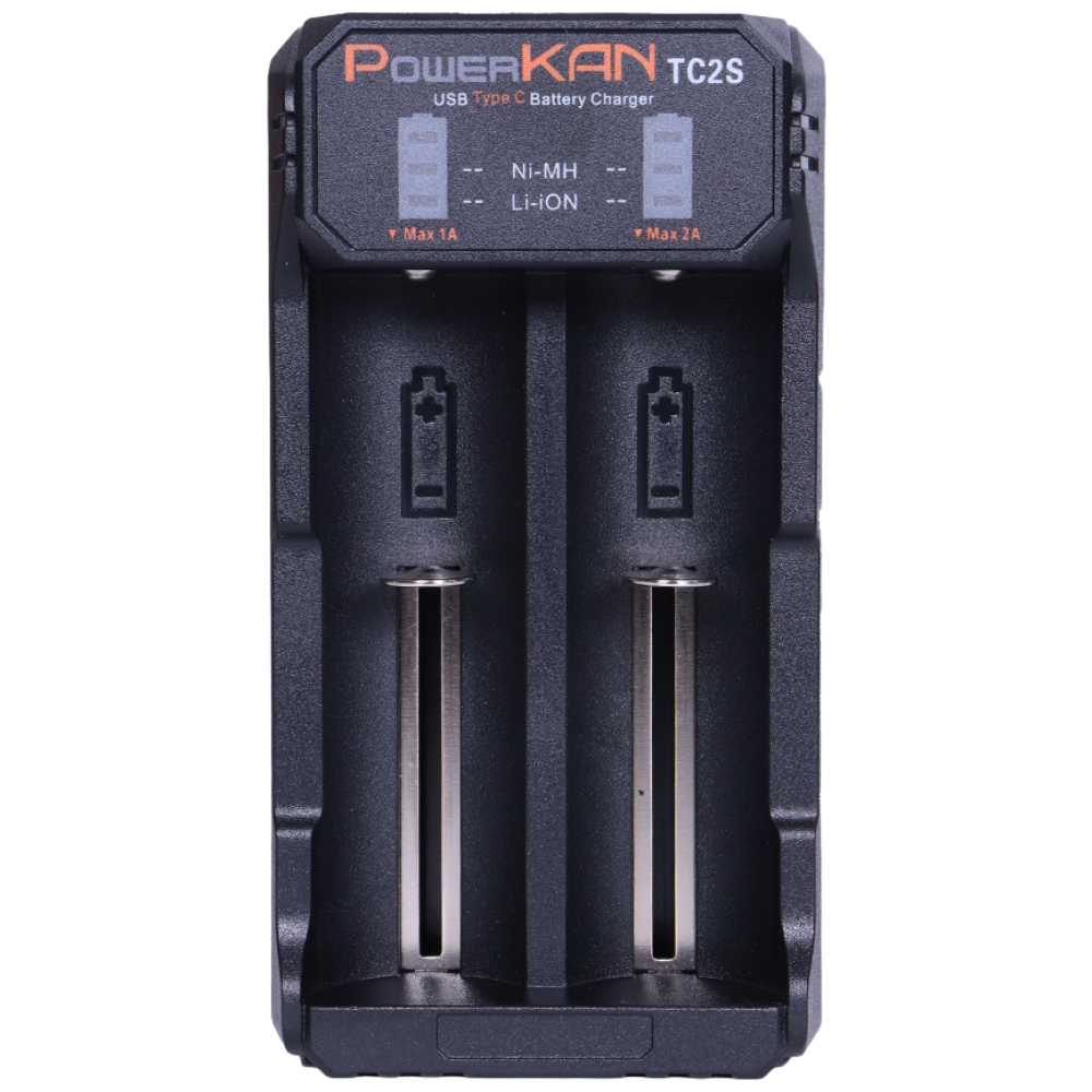 POWERKAN 2A 고속충전기 리튬이온 니켈수소 겸용 배터리 충전기 3.7V Li-ion 1.2V Ni-MH TC2S 건전지 충전 AA AAA 18650 과충전방지 LED표시 14,170원
