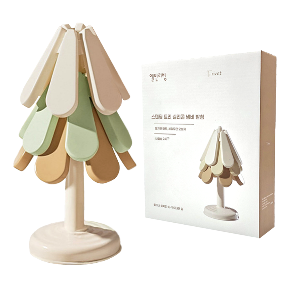 엘빈리빙 스탠딩 트리 실리콘 냄비 받침 9,900원