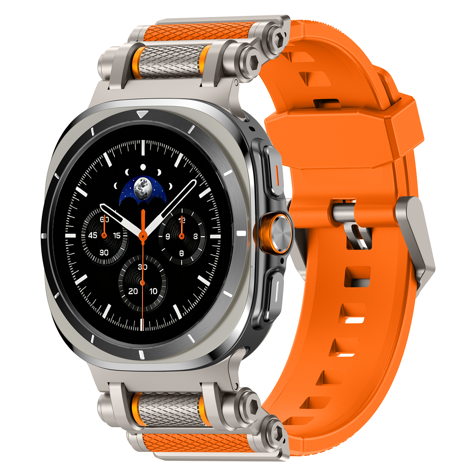 FALANDO 갤럭시워치8 울트라 2025 티타늄 메탈 스트랩 실리콘 시계줄 스포츠 밴드 호환 47mm 35,590원