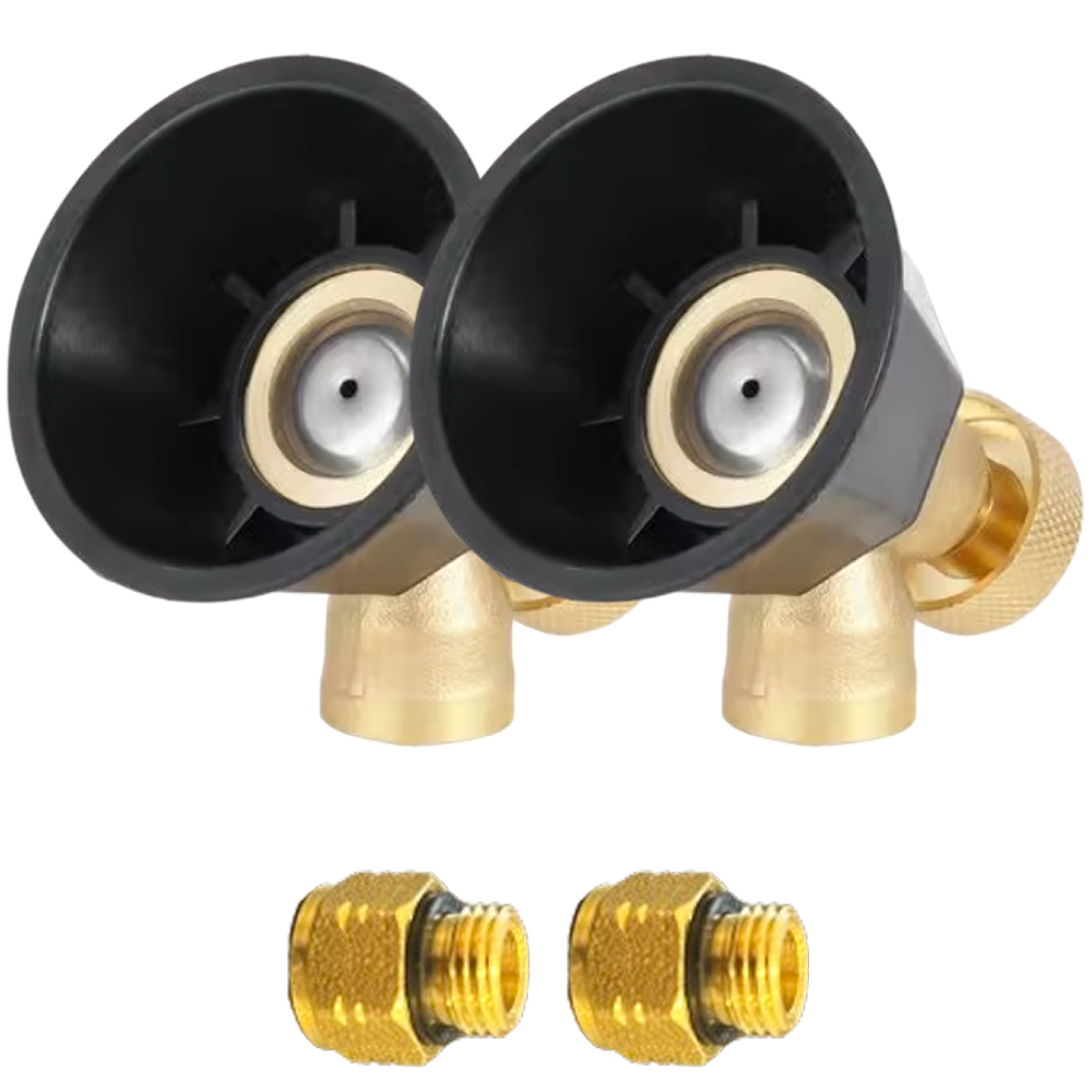 웨이모션 다용도 흑선풍 고압 조절 노즐 안개 분사 범용 농업용 노즐, 노즐+니플, 2세트 13,900원