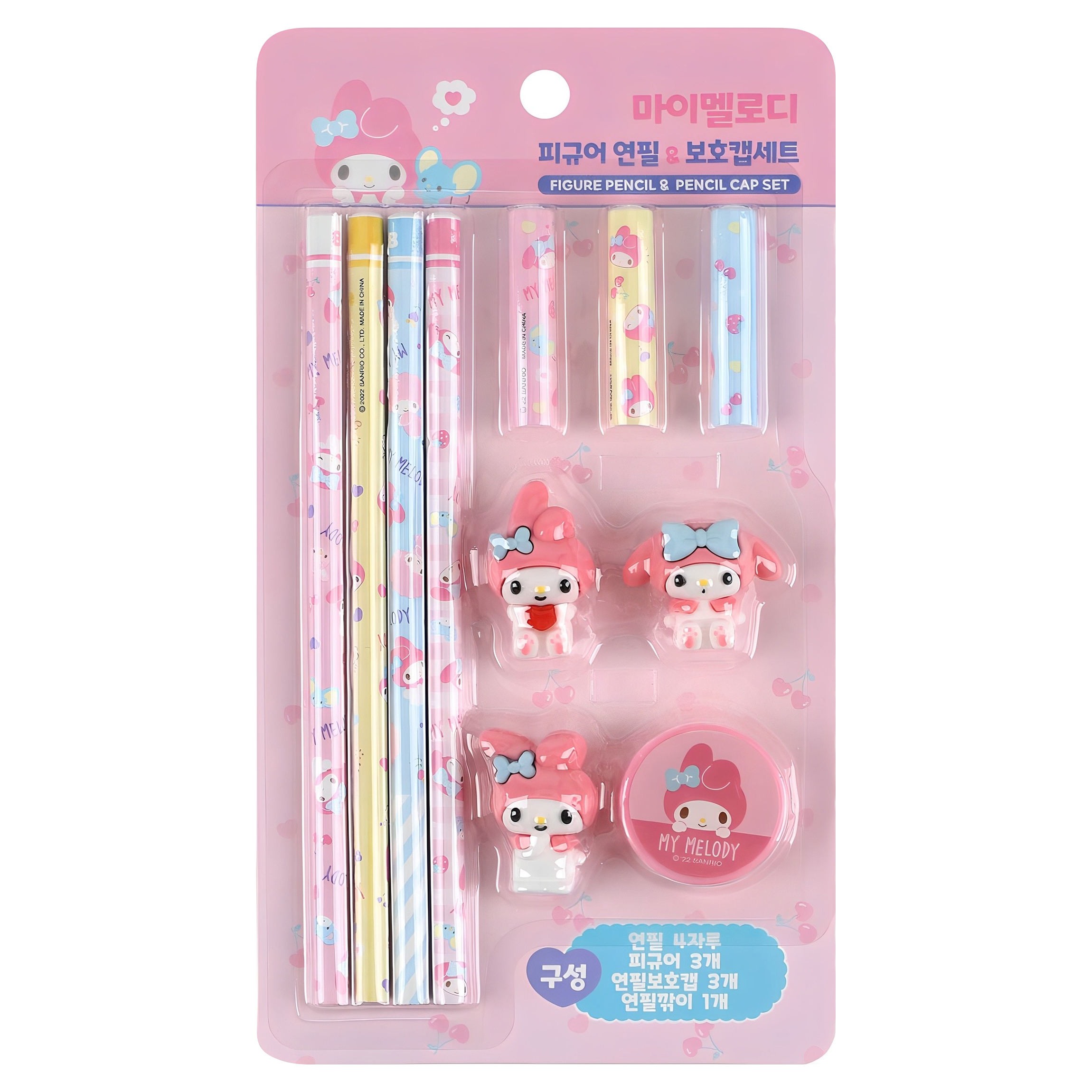 산리오 피규어 연필 보호캡 세트 3,250원