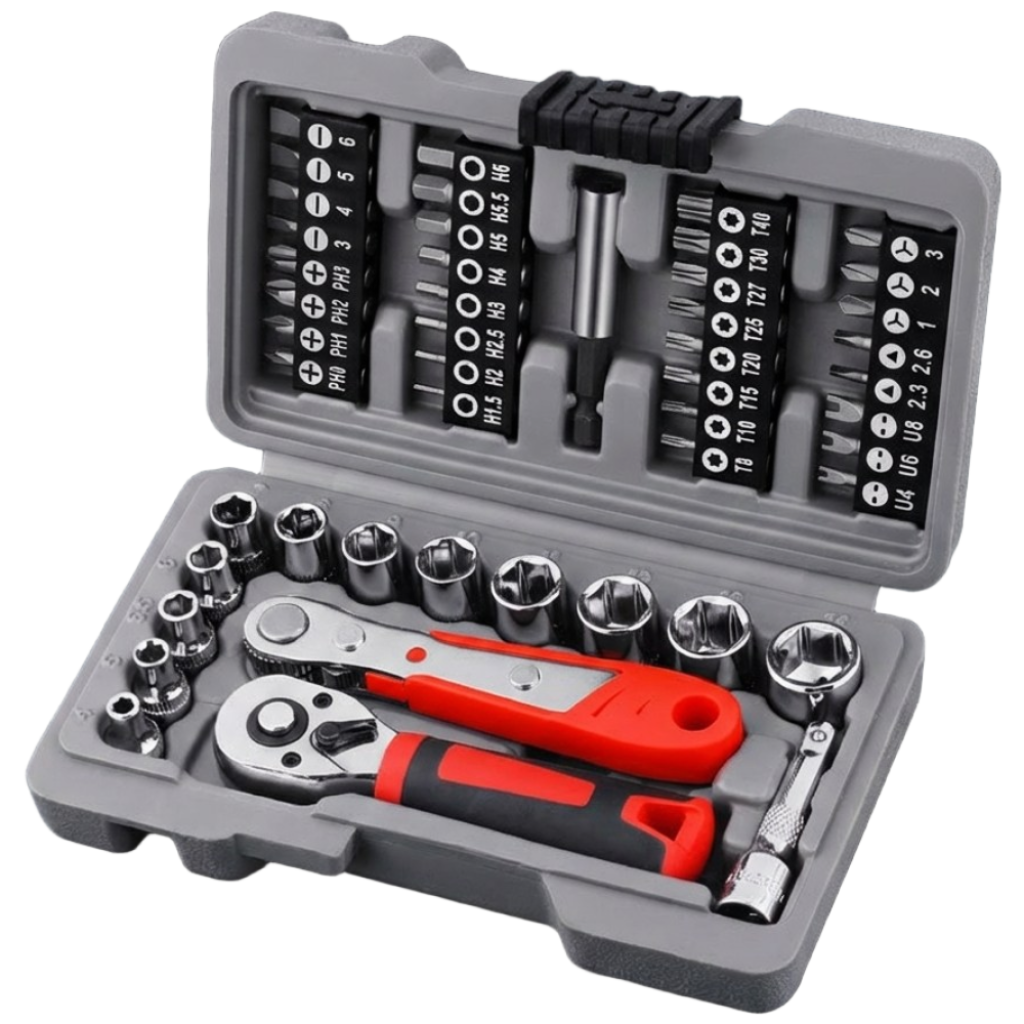 툴매니아 라쳇렌치 소켓세트 48종 미니 깔깔이 72기어 드라이버, 1세트 22,000원