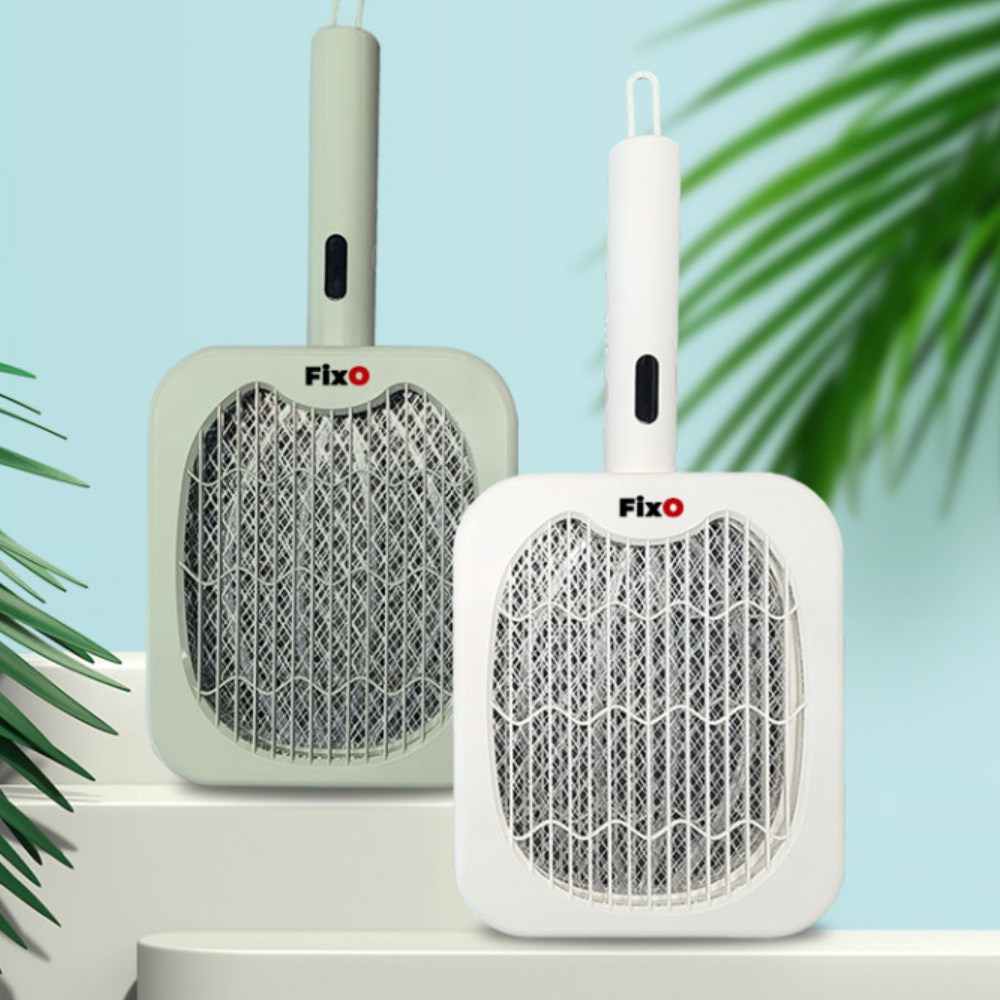 픽쏘 2in1 캠핑 충전식 전기모기채 파리채 유인트랩 P09 포충기(카키/화이트) 29,000원