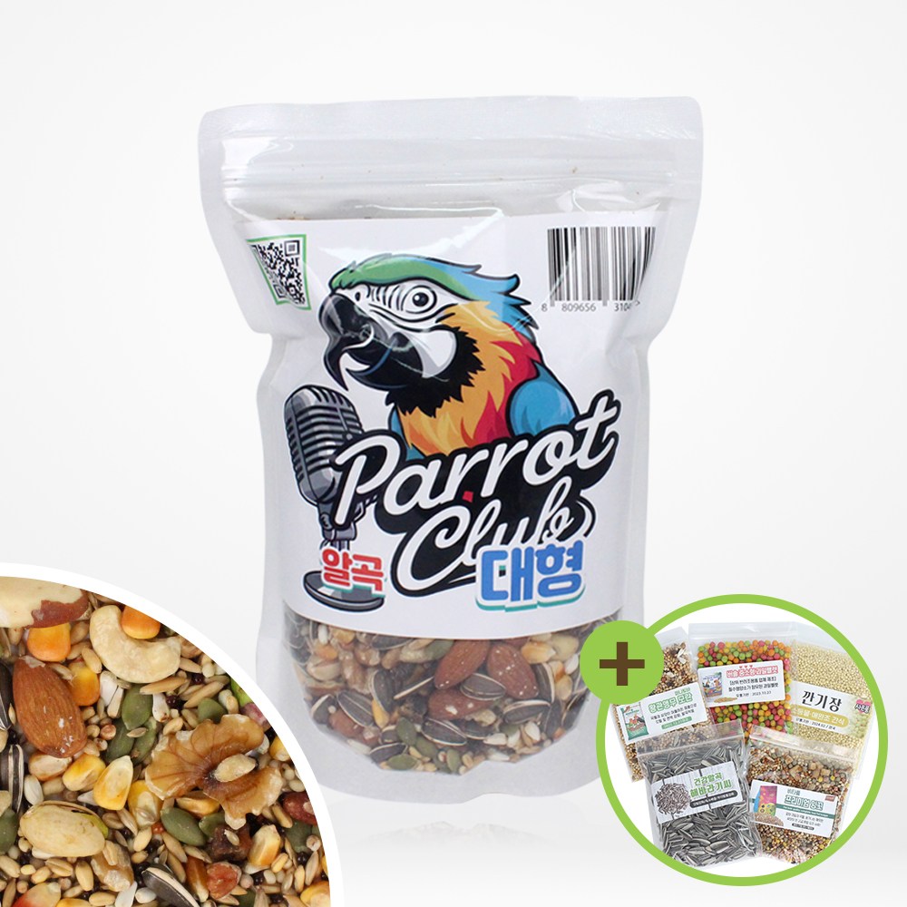 앵친소 대형 앵무새 사료 800g 새모이 견과류 마카우 17,900원