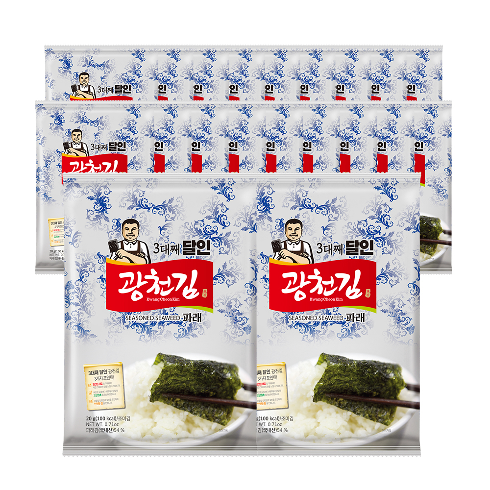 광천김 3대째 달인 파래 전장김, 20g, 20개 25,800원
