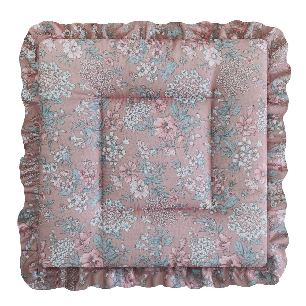 [데코벨] 자카드 부케 프릴 방석 8,900원