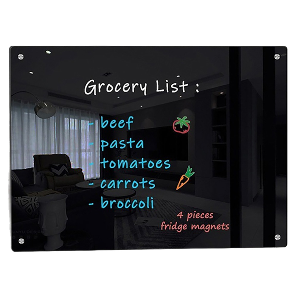 쿠말 냉장고 메모 자석 화이트보드 블랙, 아크릴 9,130원