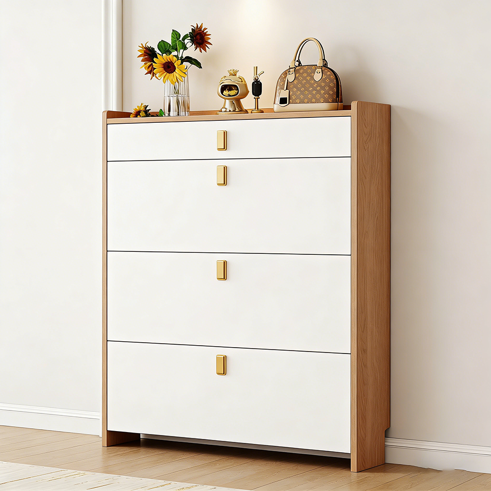 슬림형 현관 신발 정리장 서랍 수납장 아파트 현관 신발보관함, 3단, 노란색 + 흰색/500X170X1200mm/서랍 1개, 현재가 168,000원