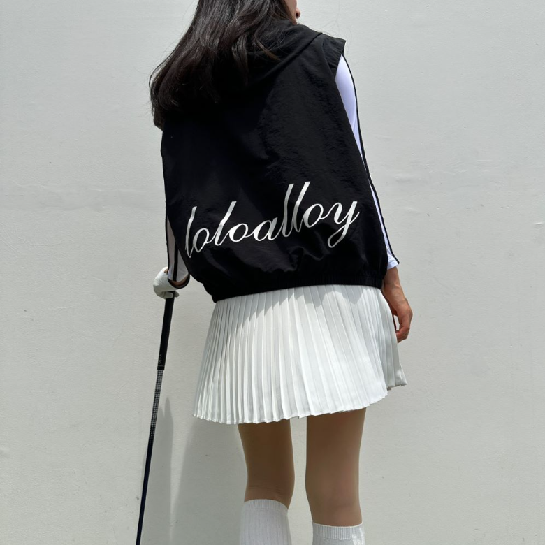 여성골프조끼 바람막이 릴렉스핏 후드집업 골프베스트 로로얼로이 여성골프웨어 33,800원