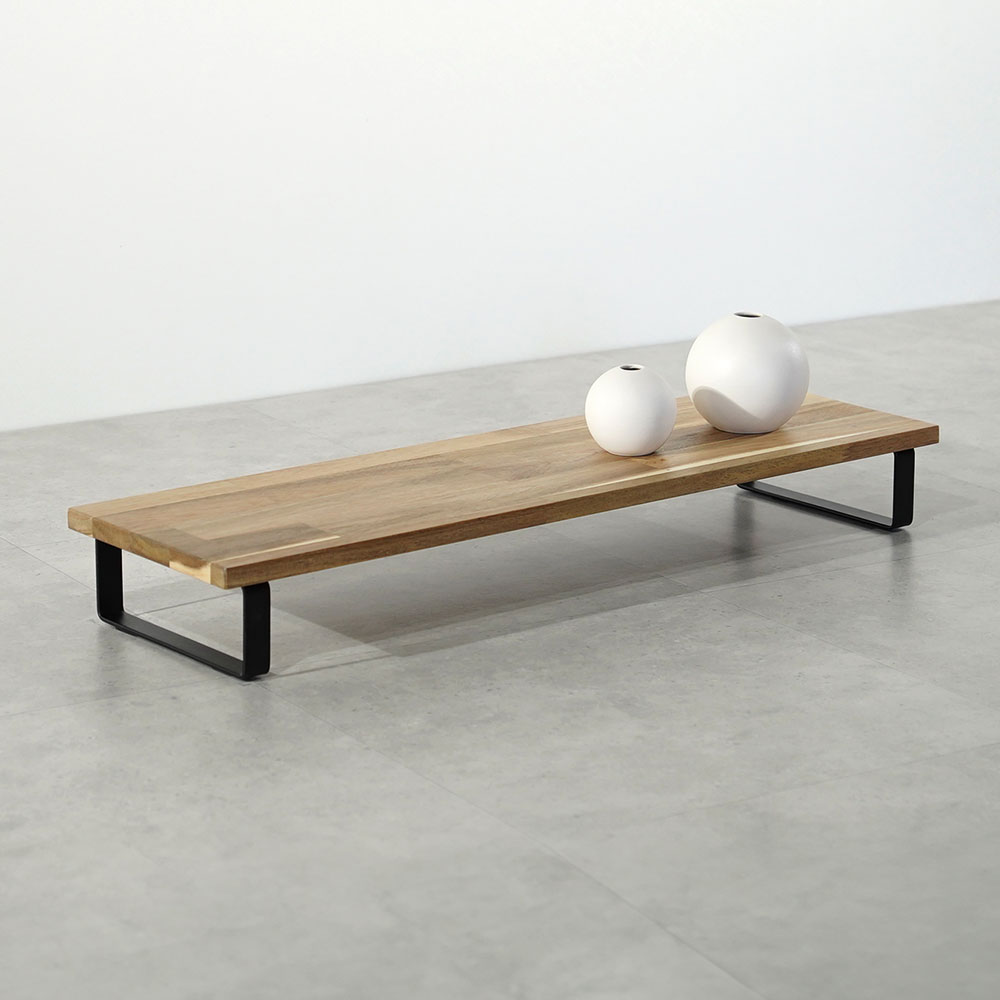 아카시아 원목 나무 받침대, 1단, 블랙 39,900원