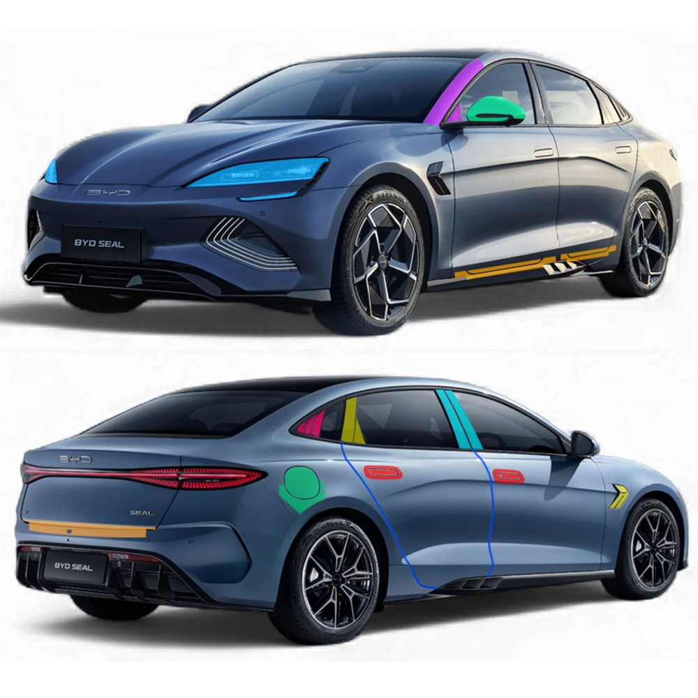 스킨엑스 BYD 비야디 씰 SEAL 외장필수 패키지 PPF 차량보호필름, 1개, 투명 151,000원