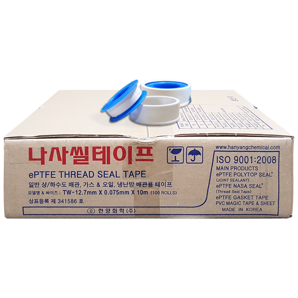 한양화학 나사씰 수도 가스 테프론 테이프 100개, 100개 21,440원
